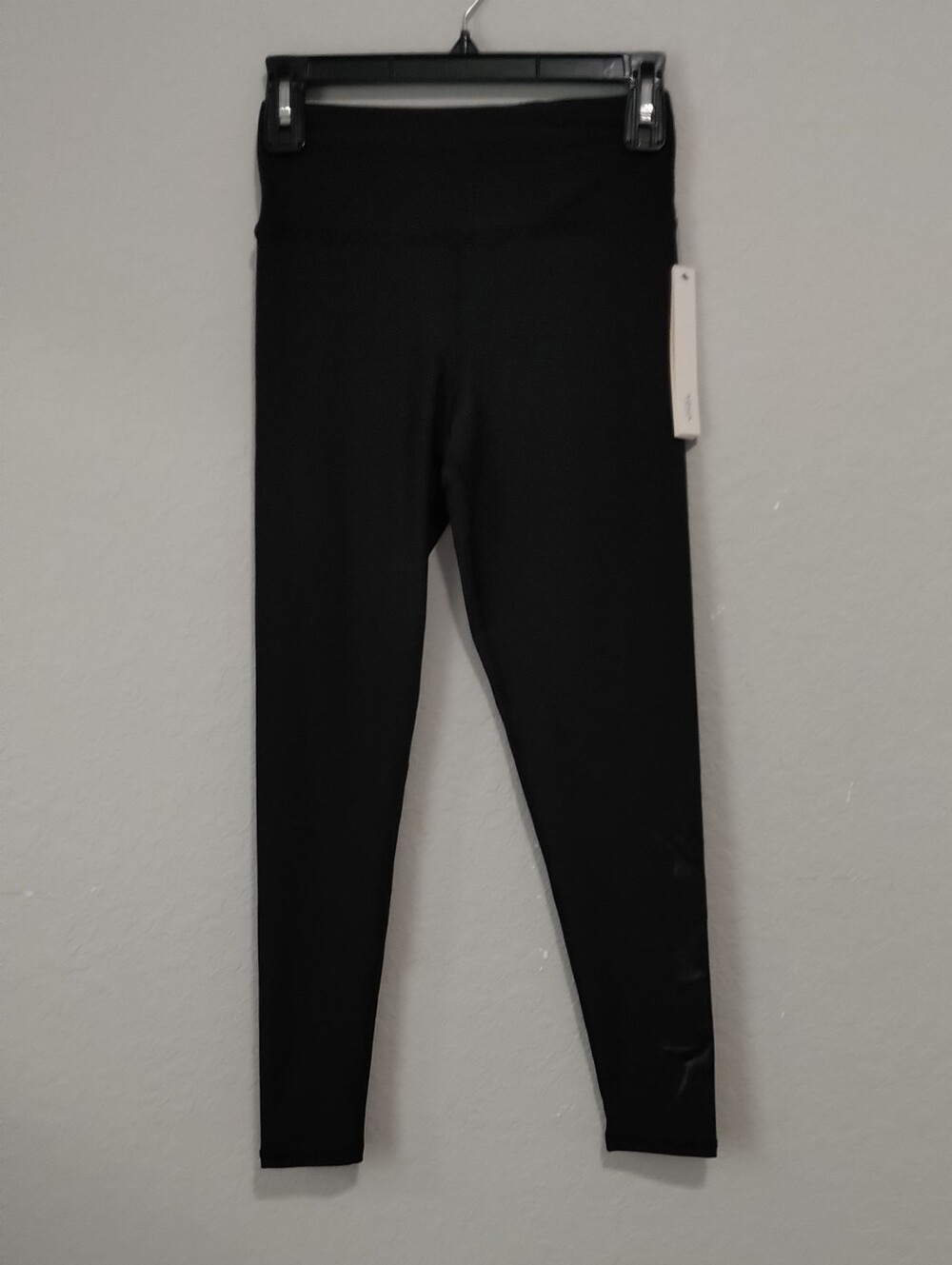 Aqua High-Waist Black Leggings
